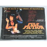 Modern collection of 50 British Quad film posters including Pulp Fiction, Jackie Brown,