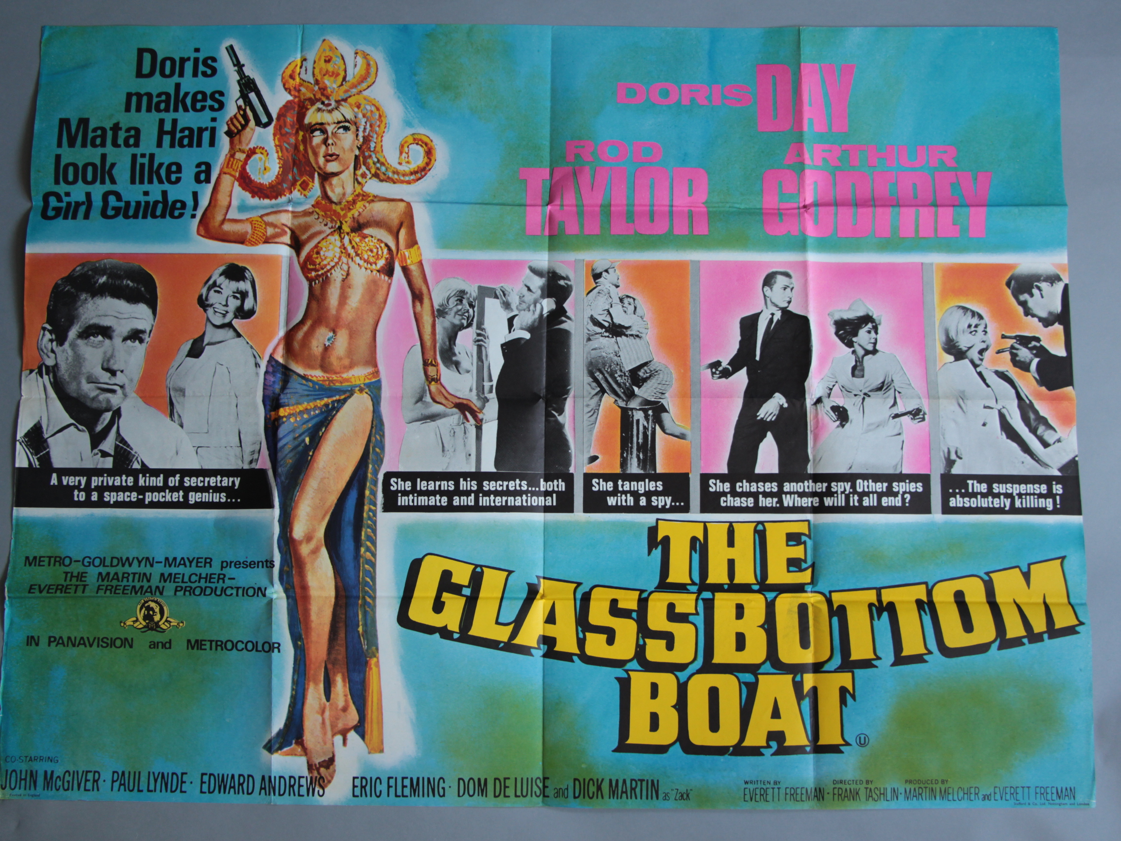 Collection of Spy themed British Quad Film Posters each measuring 30 x 40" including: The Glass - Image 3 of 7