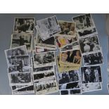 A collection of vintage lobby cards from a British cinema 8 x 10 inch titles include I Passed for