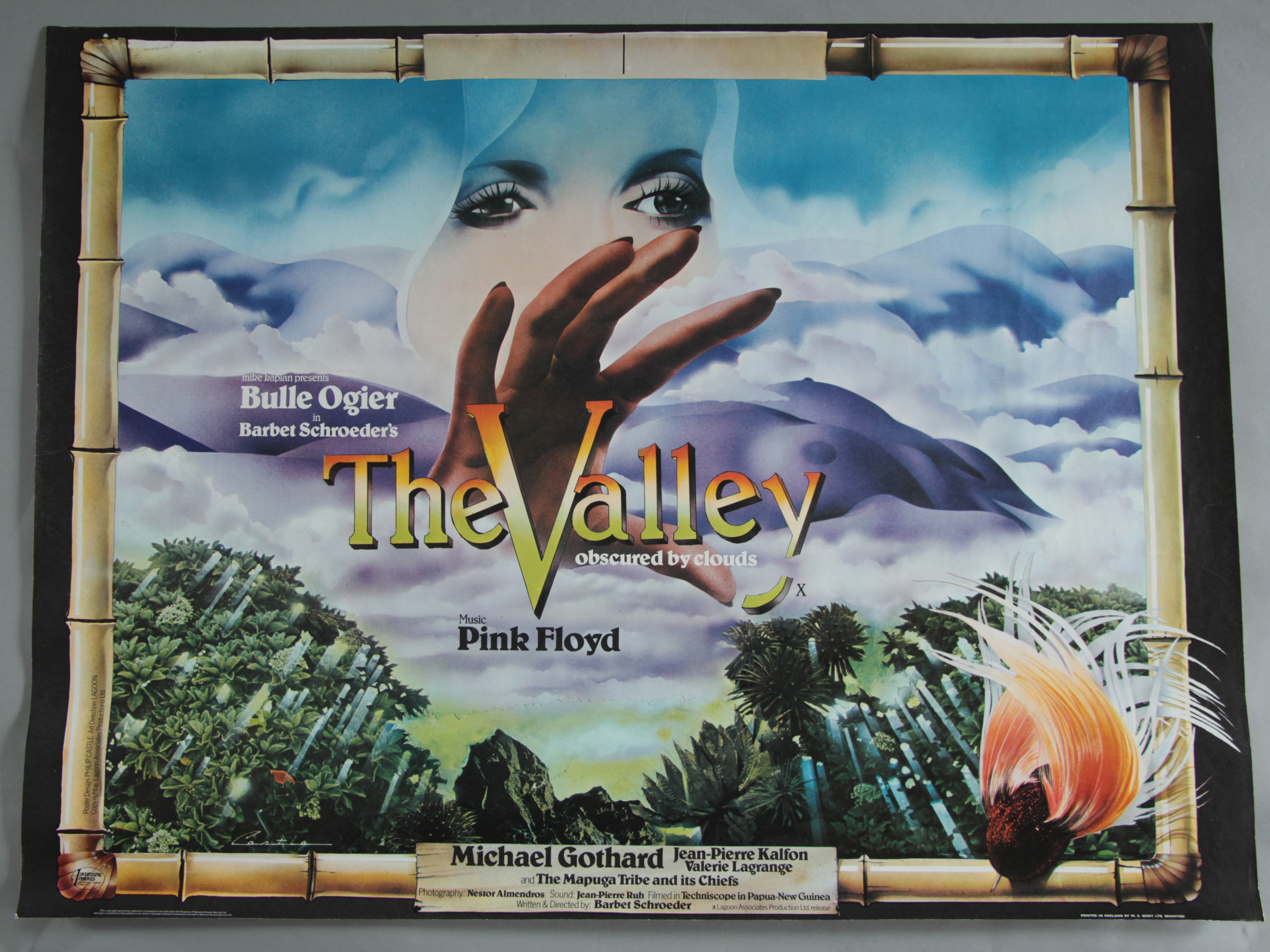 PINK FLOYD "Live at Pompeii" 1972 British Quad film poster plus "The Valley" British Quad film - Bild 3 aus 3