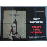 3 British Quads including "Escape from Alcatraz" starring Clint Eastwood printed by Leonard Ripley