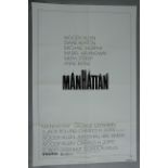 US one sheet film posters including "Manhattan" 1979 Woody Allen,