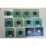 Collection of Beatles 7 inch singles with original sleeves for "Please Please Me" , From Me To You,