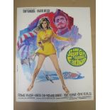 Film posters including "Fathom" French art by Tealdi of Raquel Welch,