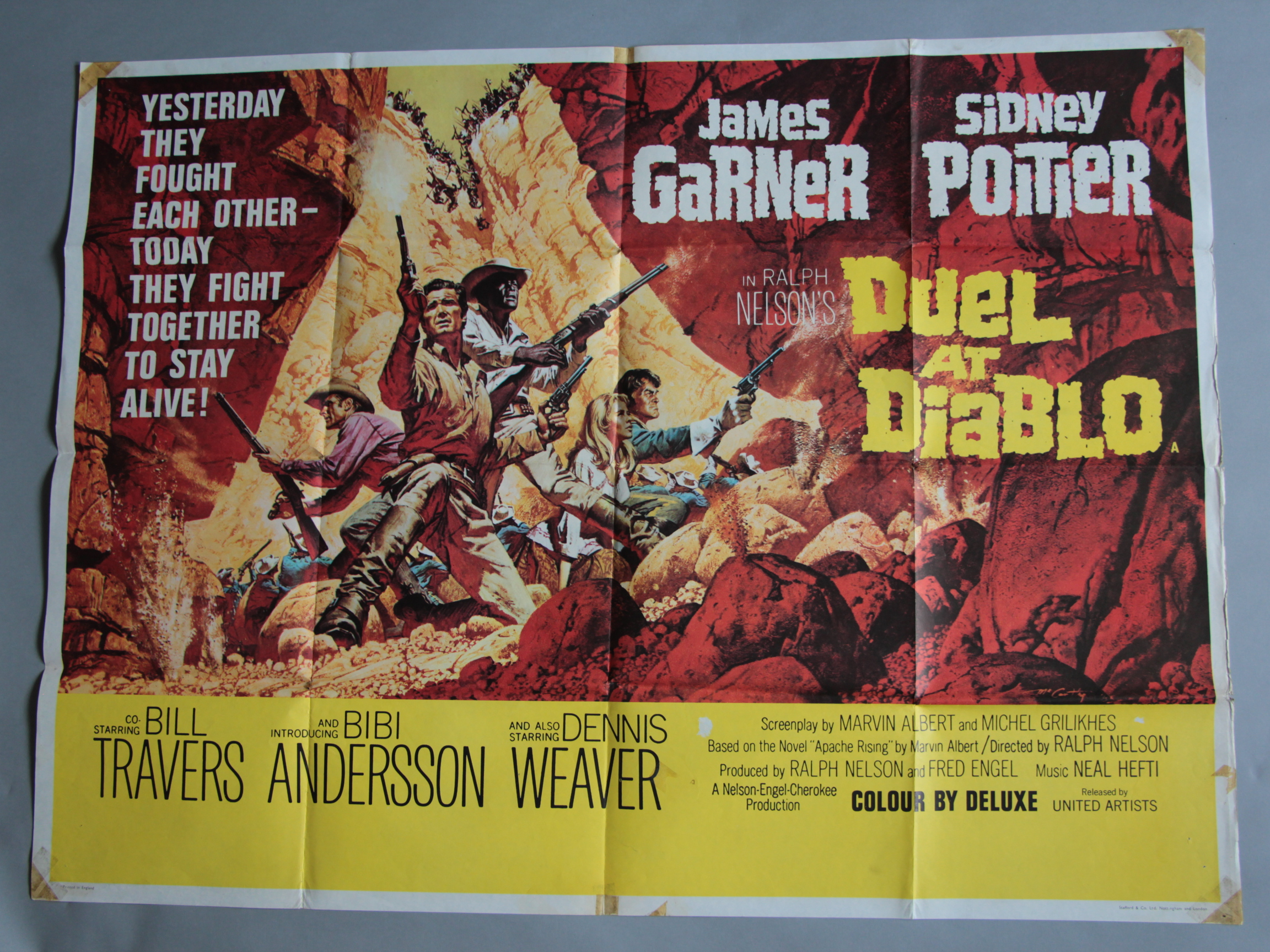 Collection of Western genre British Quad Film Posters 30x40" including: The Rare Breed (1966) - Image 11 of 15