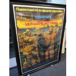 "The Planet of the Apes" French Grande film poster linen backed & framed with Country of origin art