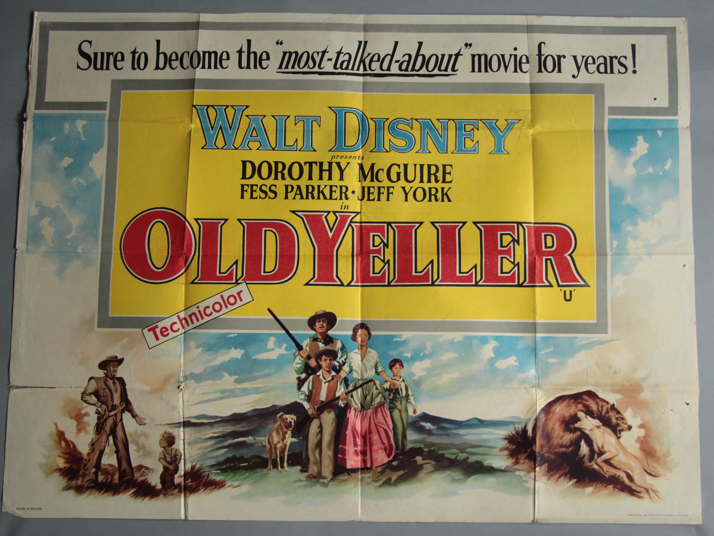 WALT DISNEY collection of British Quad film posters including; - Image 6 of 9