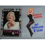 Marilyn Monroe film posters including "The Seven Year Itch" German RR 23 x 33 inch,