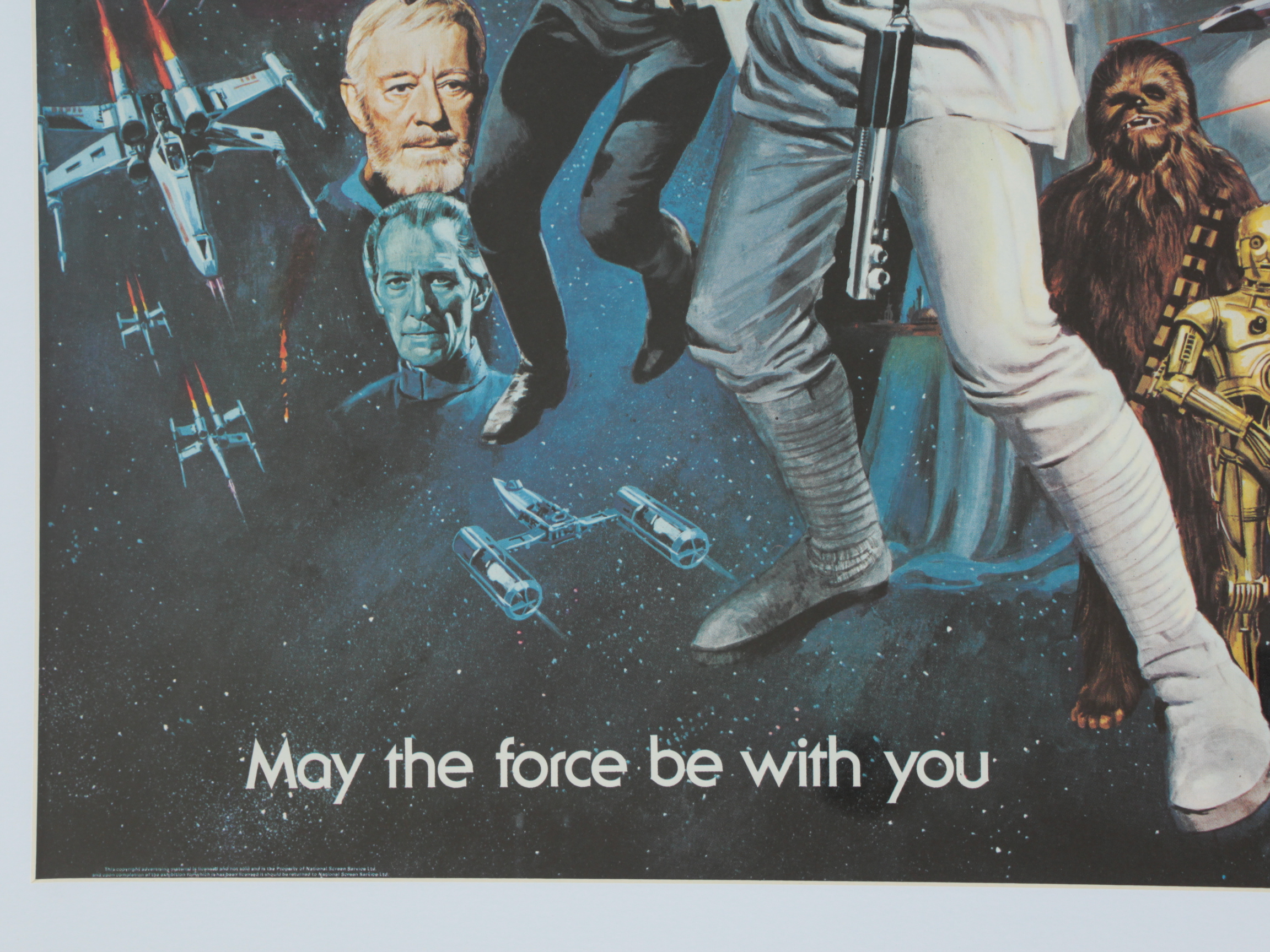 STAR WARS Pre-Oscars 1977 rolled unfolded 1st release British Quad film poster, - Image 9 of 11