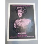 Marilyn Monroe set of three individual rolled limited edition silk screen prints for the Castro