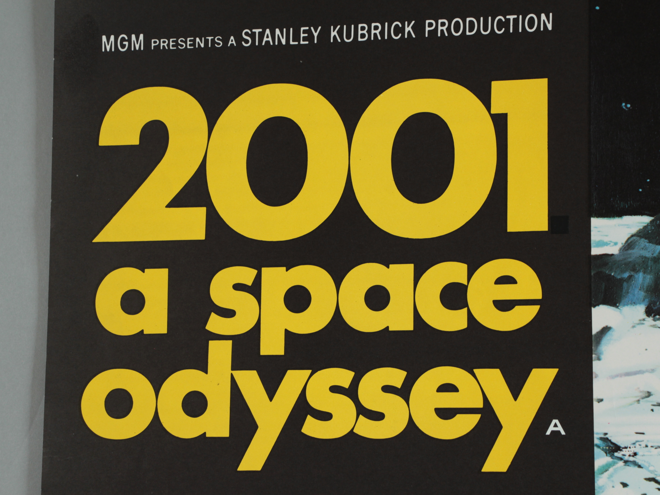 2001 A SPACE ODYSSEY 1968 first release British Quad film poster directed by Stanley Kubrick - Image 6 of 9