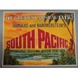 Musical genre British Quad film posters including South Pacific RR, Oklahoma! RR,