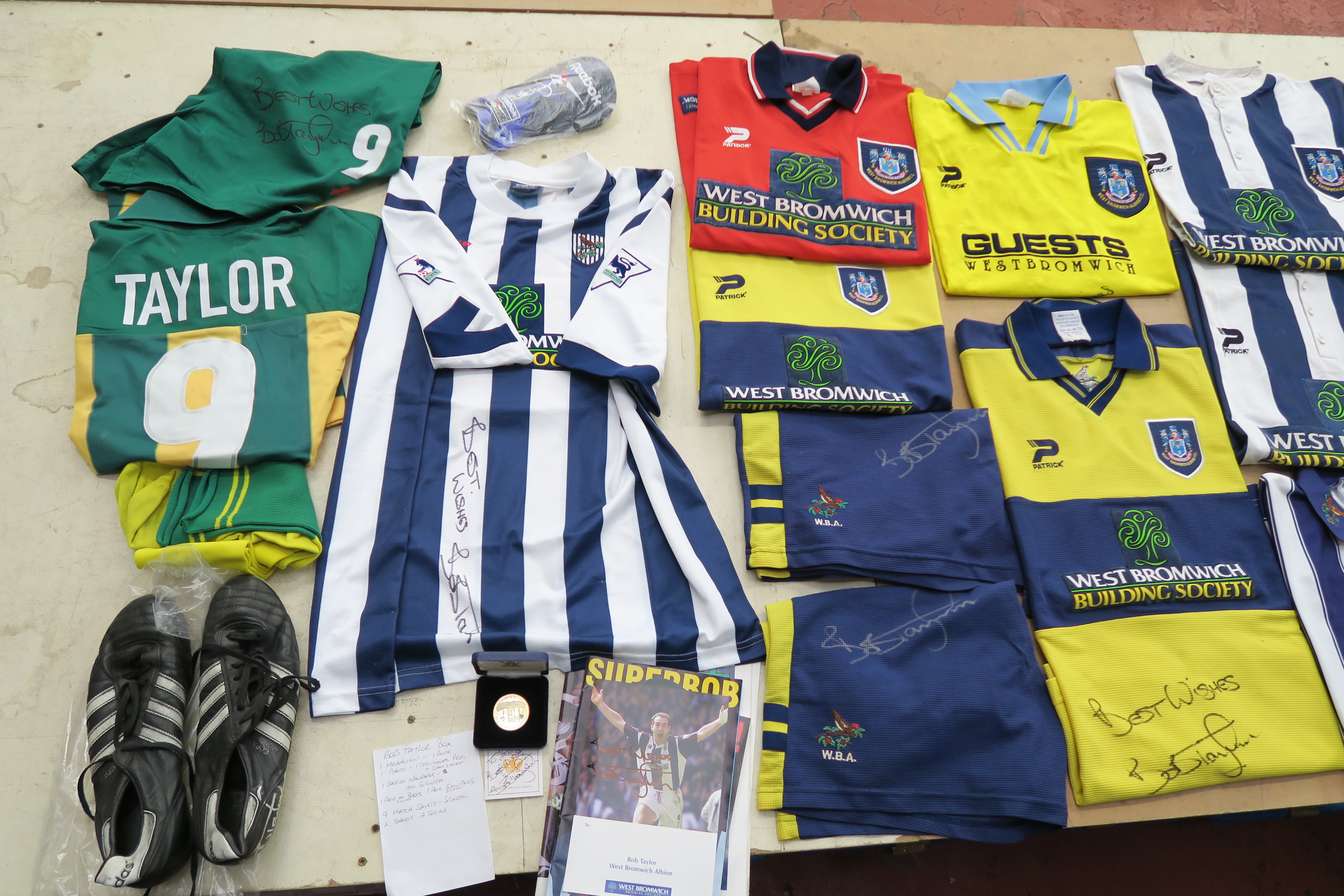 West Bromwich Albion football club large collection of signed match day shirts including "Super" - Image 2 of 3