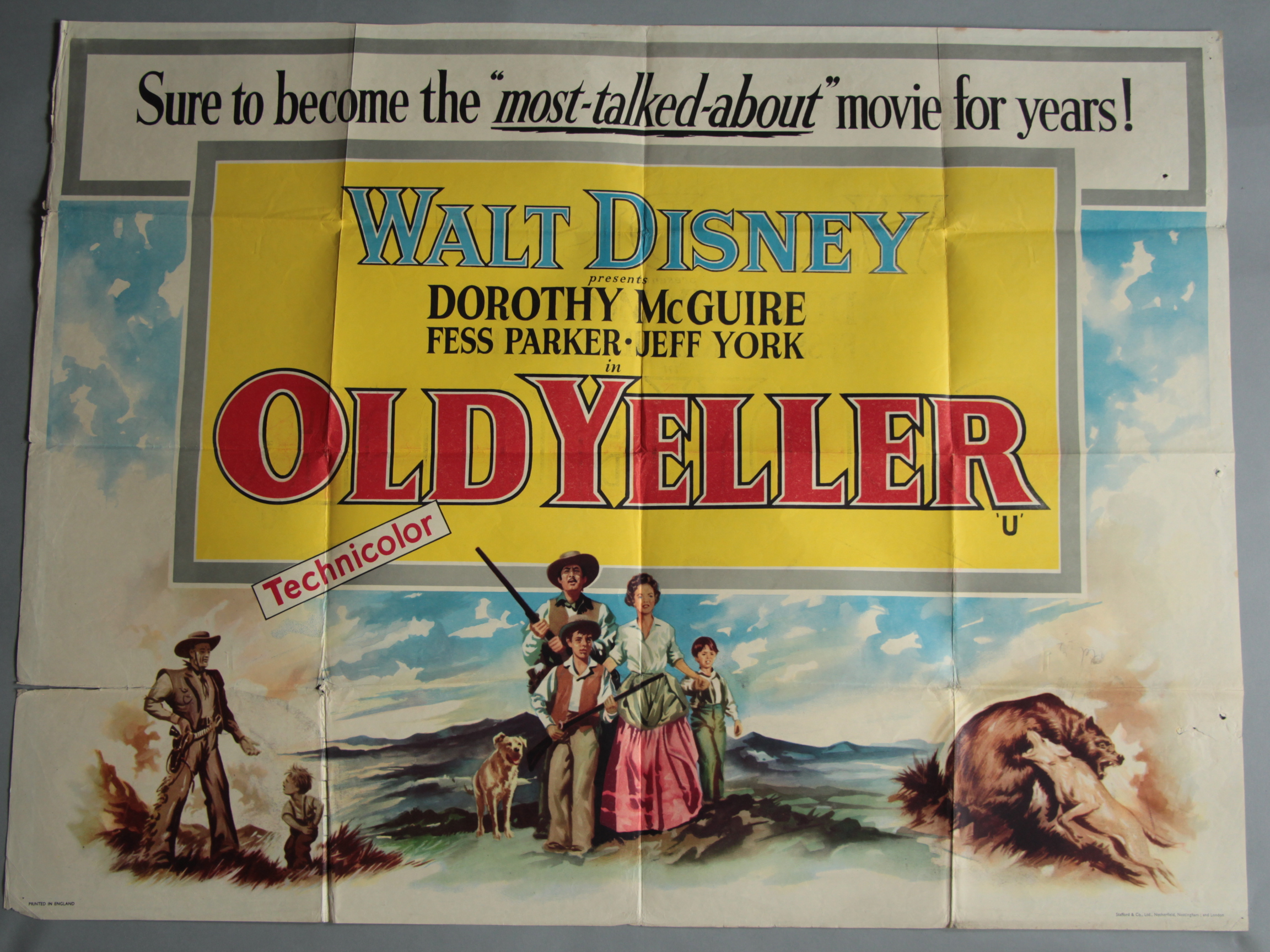 WALT DISNEY collection of British Quad film posters including; - Image 7 of 9