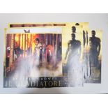 Gladiator (2000) starring Russell Crowe set of eight Italian photobustas measuring 18 x 26 inch,