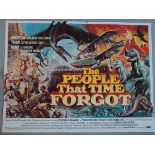 "The People that Time Forgot" original British Quad film poster from Edgar Rice Burroughs with full