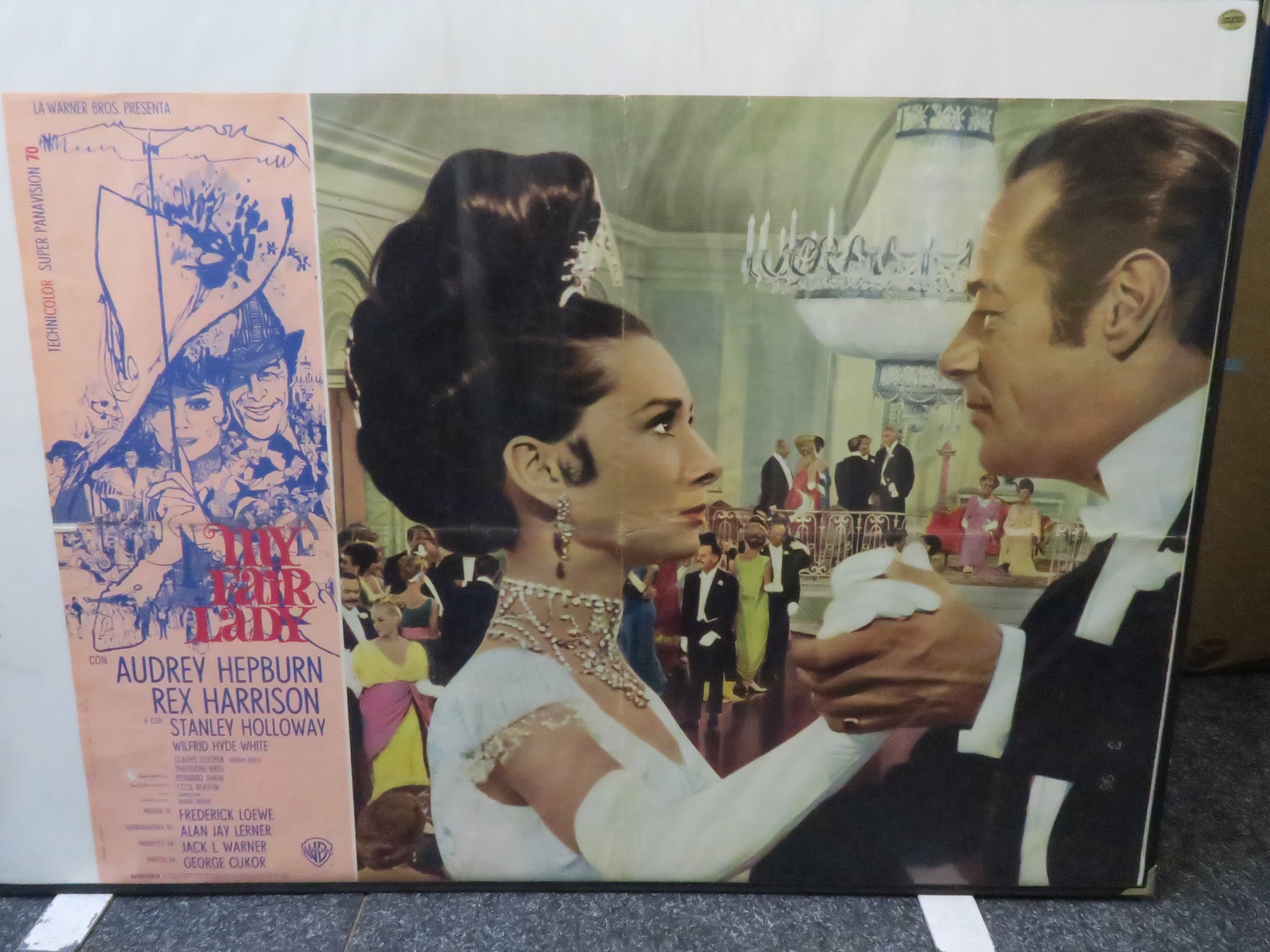 Audrey Hepburn "My Fair Lady" Italian Photobusta featuring the Ballroom scene together with Bob