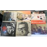 A Collection of vinyl LP albums including The Eddie Cochran Memorial album, Mono LBY 1127,