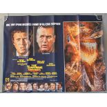 Collection of 9 British Quad film posters including The Towering Inferno starring Steve McQueen &