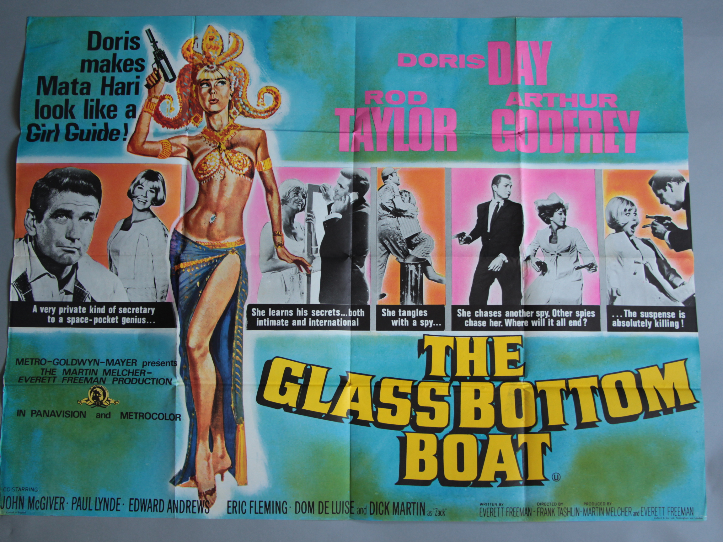 Collection of Spy themed British Quad Film Posters each measuring 30 x 40" including: The Glass - Image 2 of 7