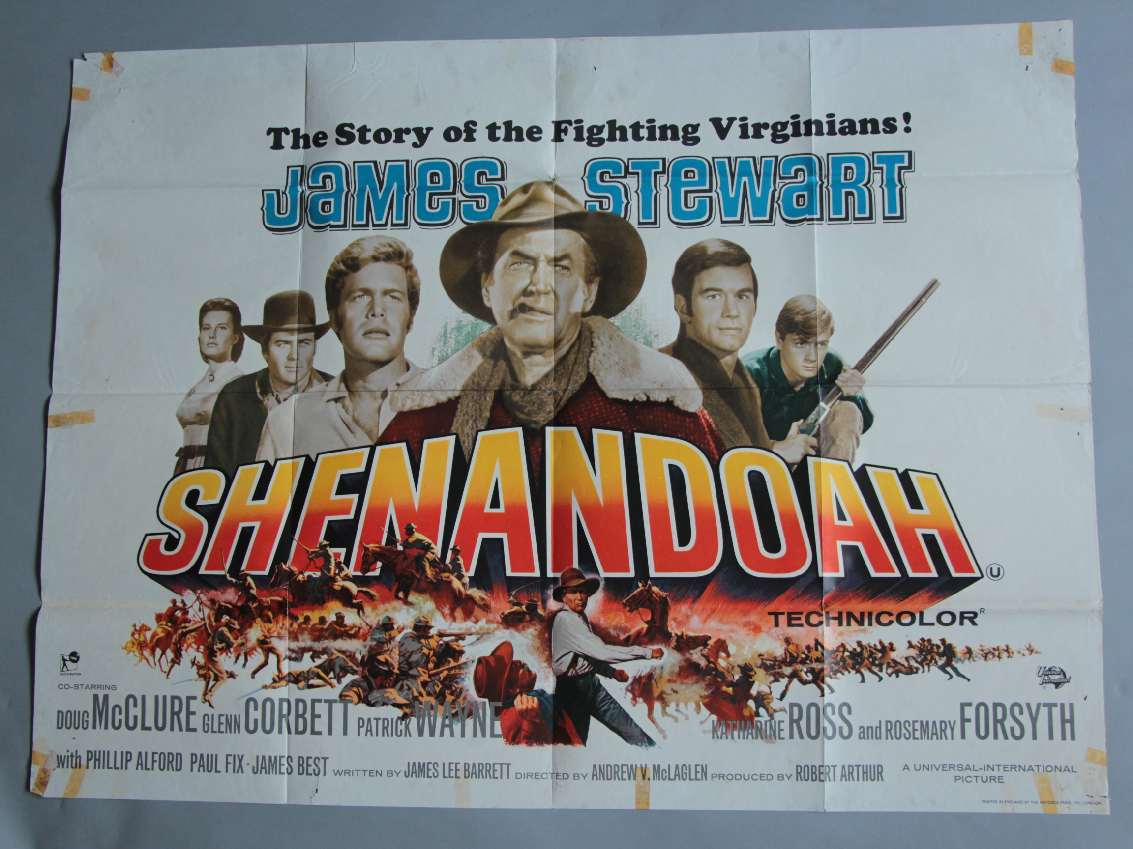 Collection of Western genre British Quad Film Posters 30x40" including: The Rare Breed (1966) - Image 12 of 15