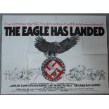 A collection of 15 British Quad film posters inc Michael Caine in "The Eagle has Landed",