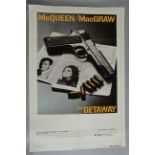 Original US one sheet film posters including Steve McQueen in "The Getaway" from 1972, "Papillon",