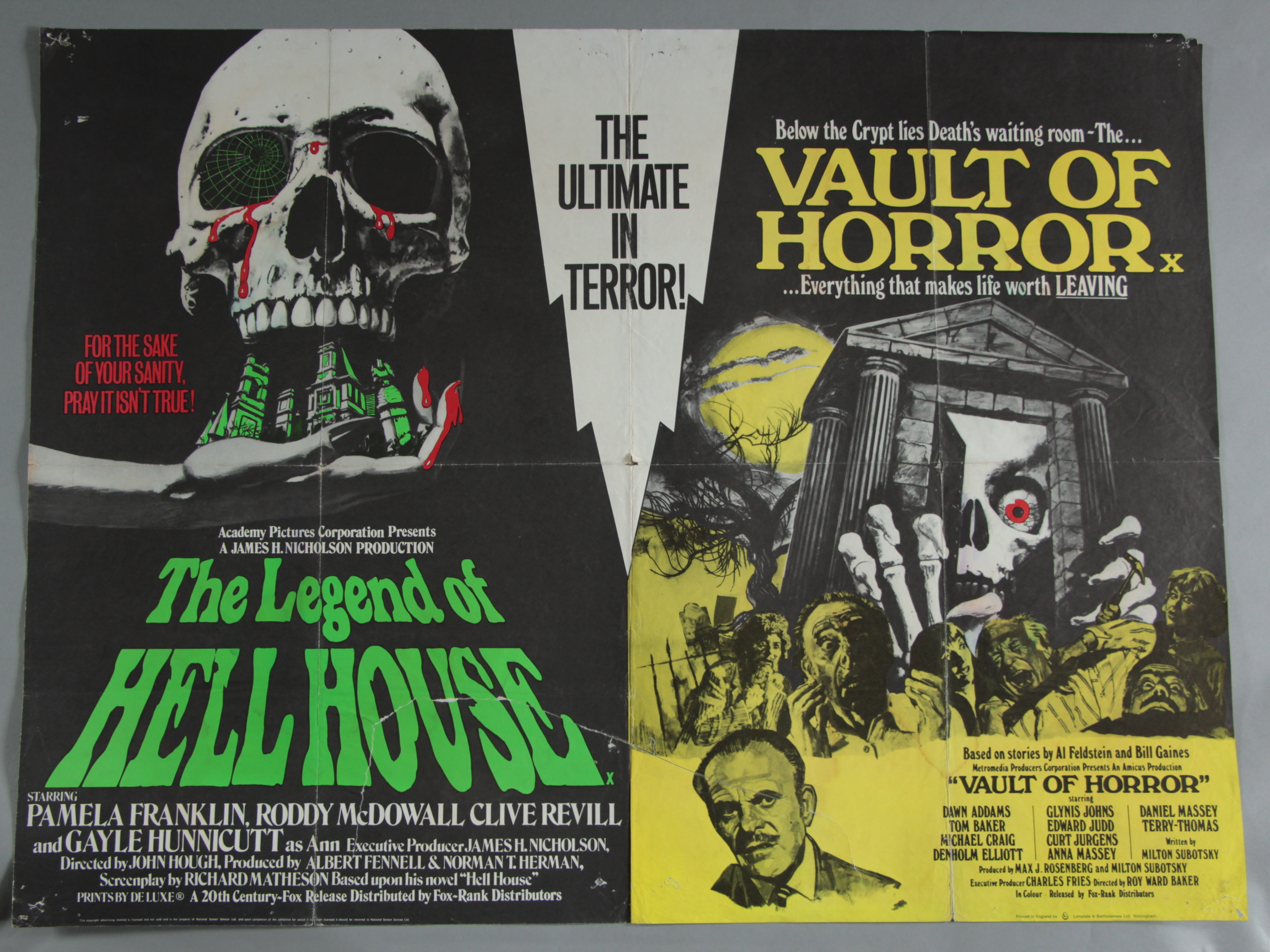 15 Horror genre British Quad film posters including Nosferatu st Klaus Kinski, - Bild 2 aus 15