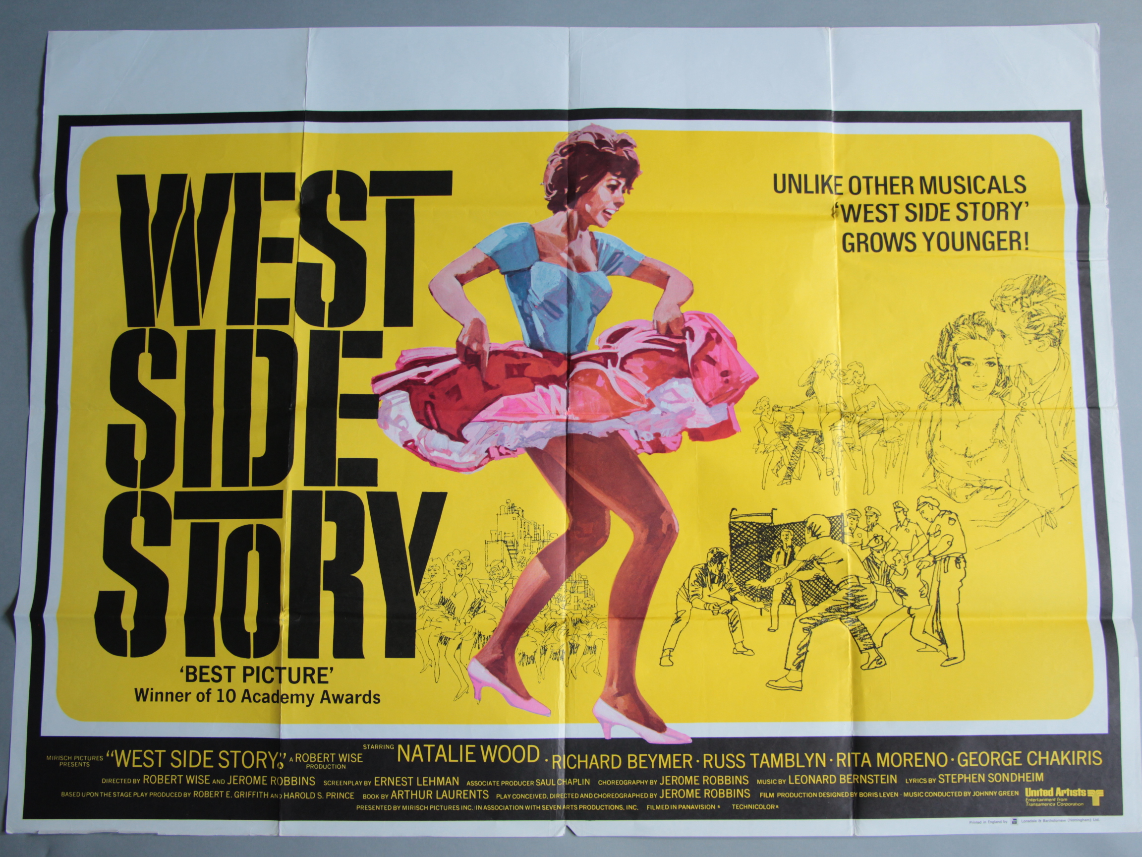 Collection of musical themed British quad film posters 30 x 40" including "Seven brides for 7 - Image 2 of 13