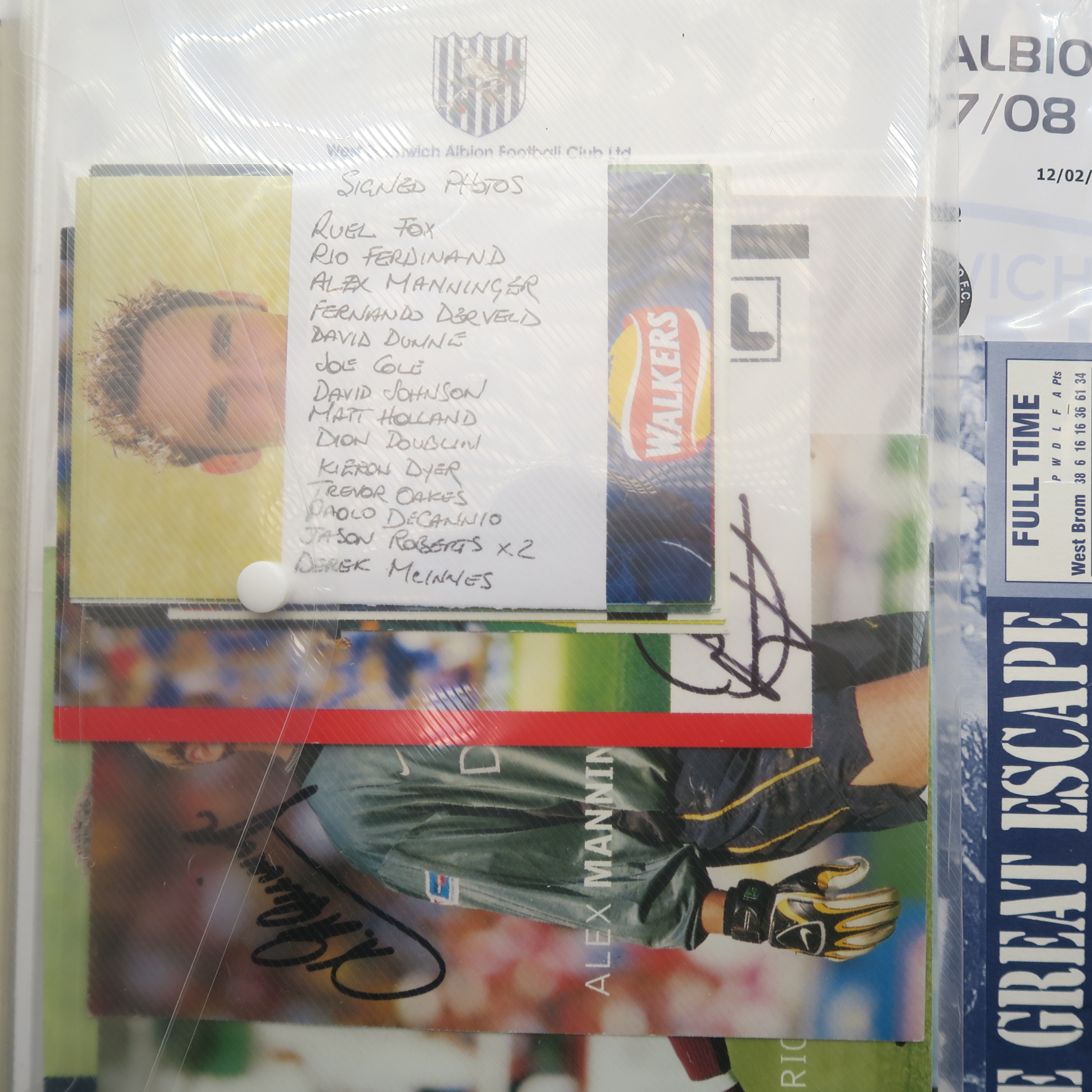 Large collection of West Bromich Albion supporters club plus former players Association signed end - Image 4 of 7