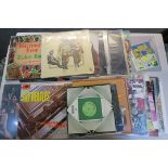 Collection of vinyl records including The Beatles - Please Please Me,