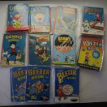 Vintage Dennis the Menace annuals including 1956, 1958, 1960 x2, 1962, 1966 x3, 1968 x3,