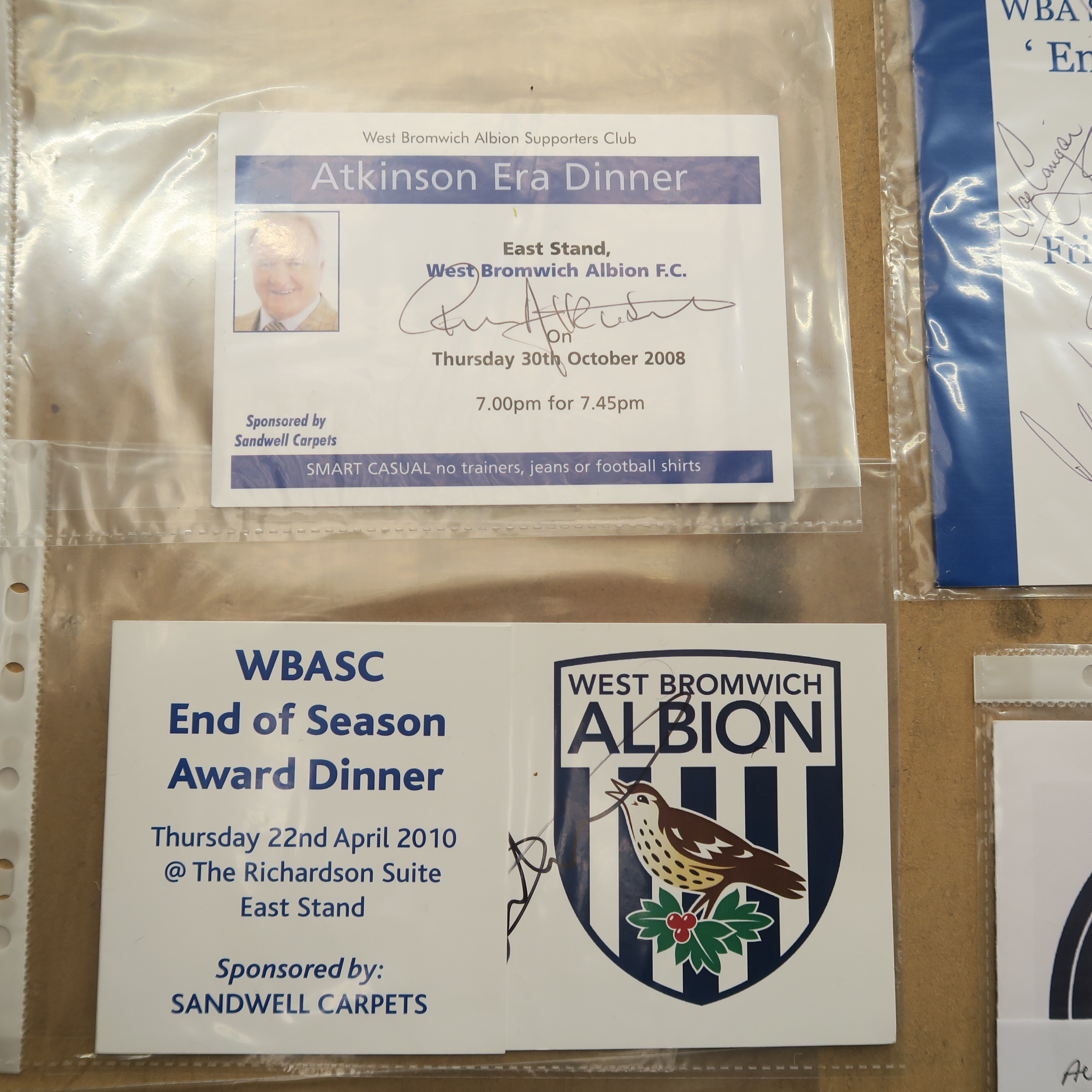 Large collection of West Bromich Albion supporters club plus former players Association signed end - Image 6 of 7