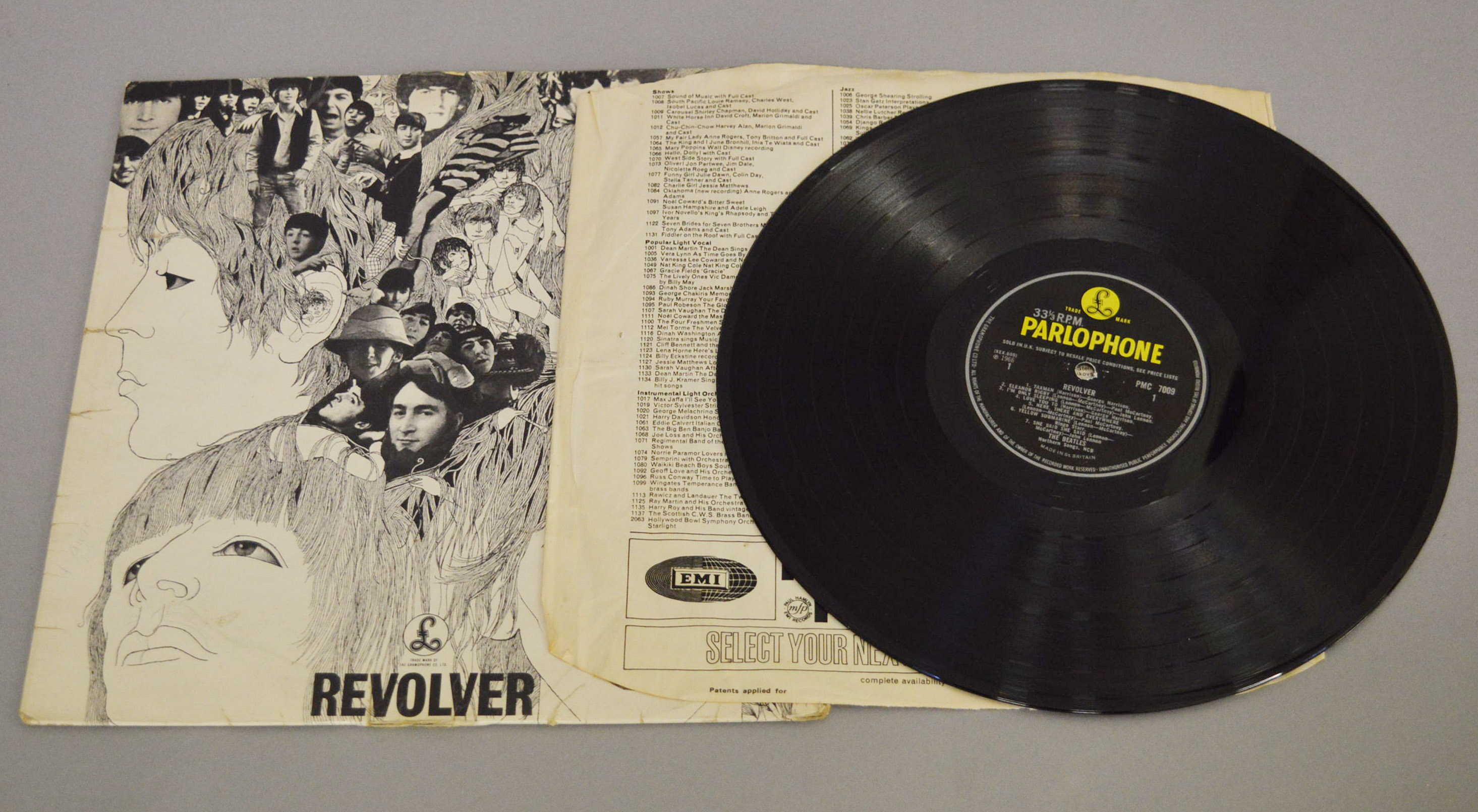 Two The Beatles LP records: "Beatles for Sale" mono PMC1240 and "Revolver"mono PMC7009 printed by - Image 8 of 9