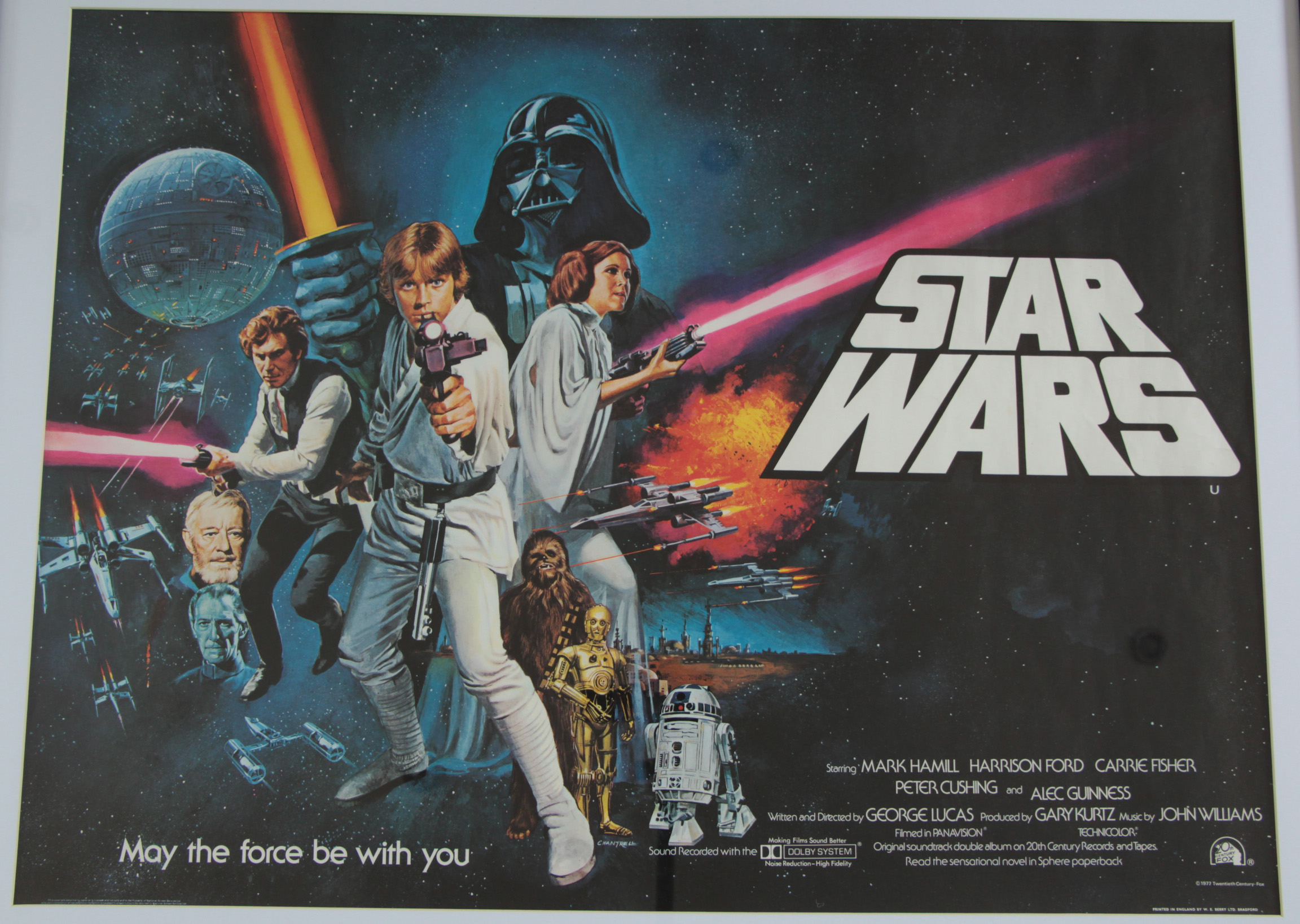 STAR WARS Pre-Oscars 1977 rolled unfolded 1st release British Quad film poster, - Image 11 of 11