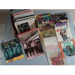 A Large box of vinyl LPS in mostly very good / good condition including The Beatles "Live at the