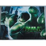 Collection of Superhero modern film posters including The Hulk, Spiderman, Bat man, Wolverine,