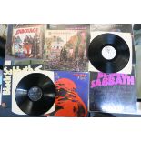 Black Sabbath 7 LPs to include; their first album, Master of Reality, Paranoid (NEMS), Sabotage,