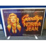 Marilyn Monroe two folded British Quad film posters "Goodbye Norma Jean" & "Marilyn" both 30 x 40