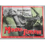 Adult X certificate British Quad film posters including Mondo Topless (Russ Meyer),