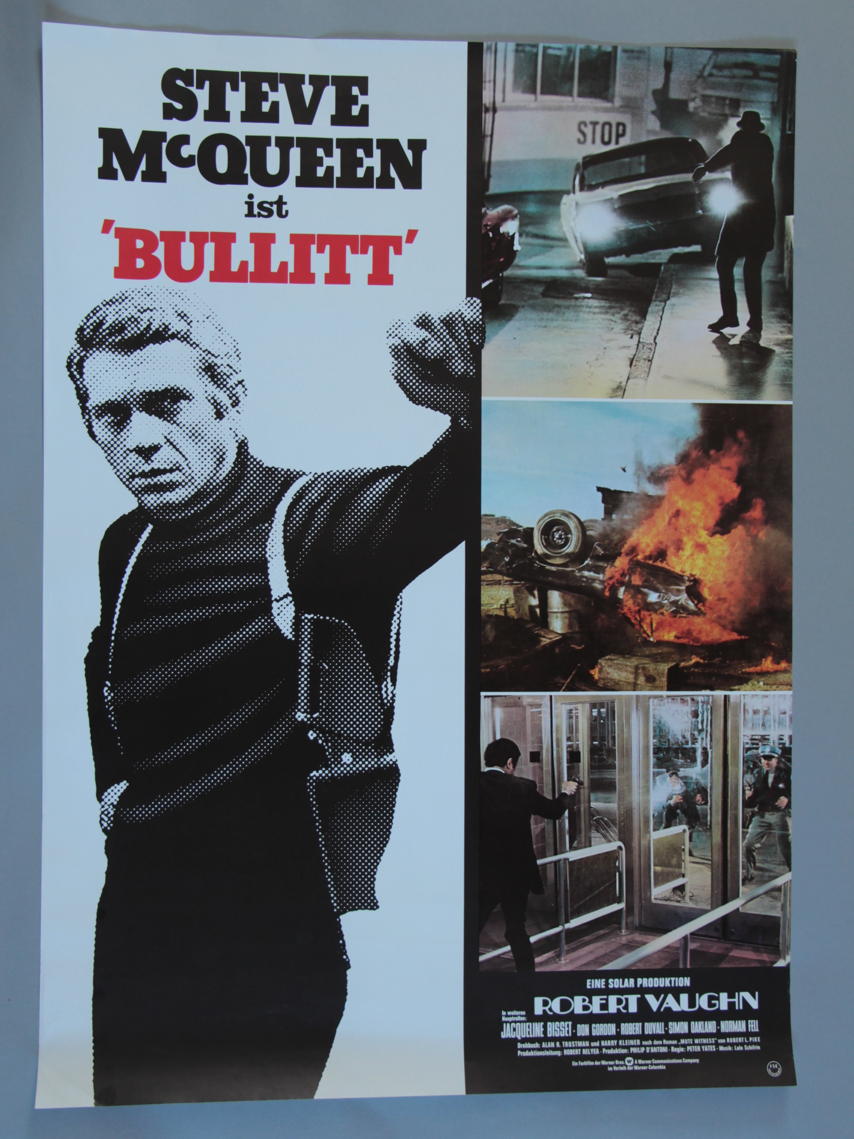 Collection of foreign posters & lobby cards including German Bullitt (23 x 33 inch),