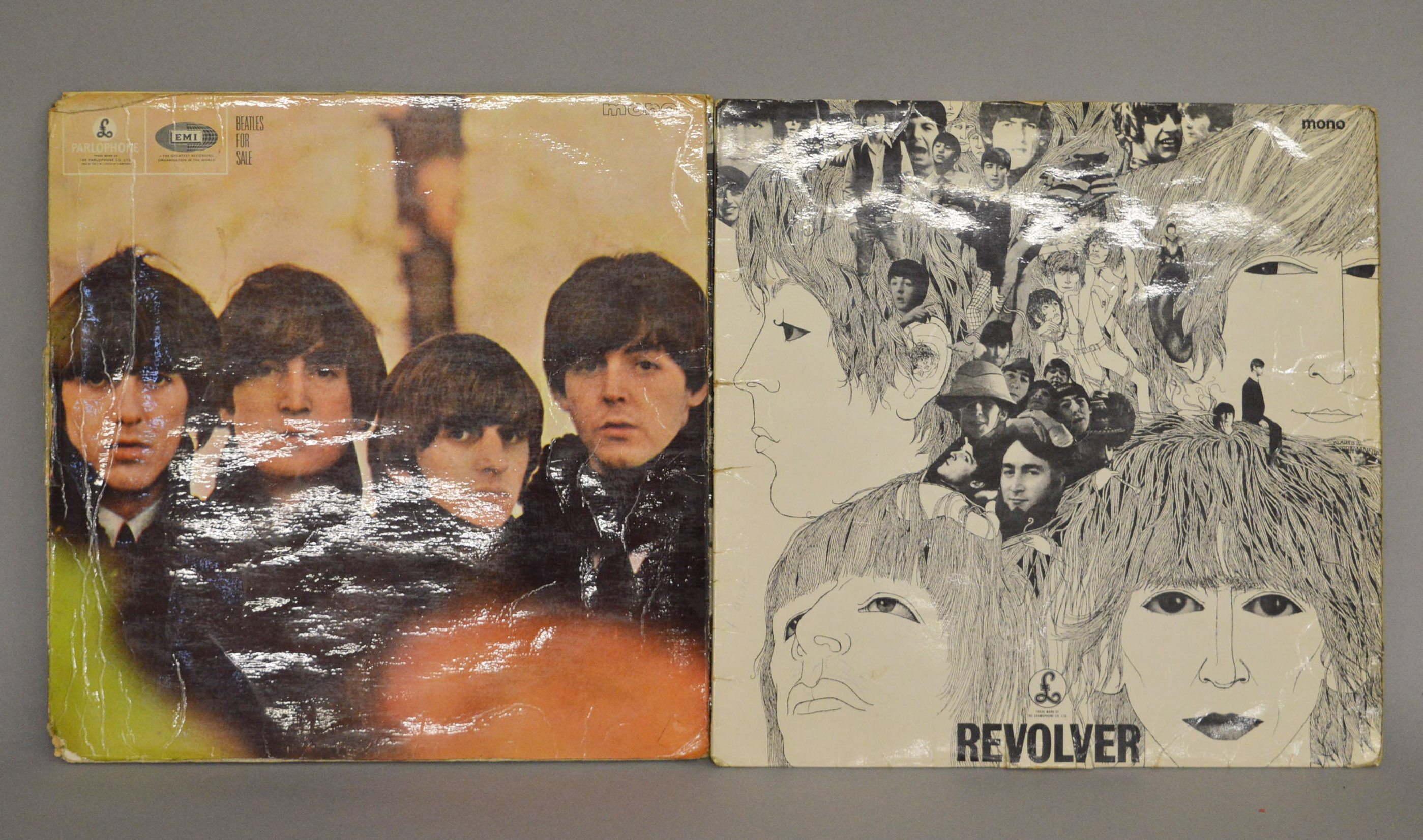 Two The Beatles LP records: "Beatles for Sale" mono PMC1240 and "Revolver"mono PMC7009 printed by - Image 2 of 9