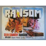 Collection of folded British Quads including Ransom (Sean Connery with art by Chantrell),