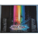 Sci-Fi British Quad film posters including Star Trek the Motion Picture starring William Shatner as