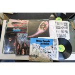 Seven Deep Purple LPs including In Rock SHVL 777 in Stereo, Machine Head TPSA 7504,