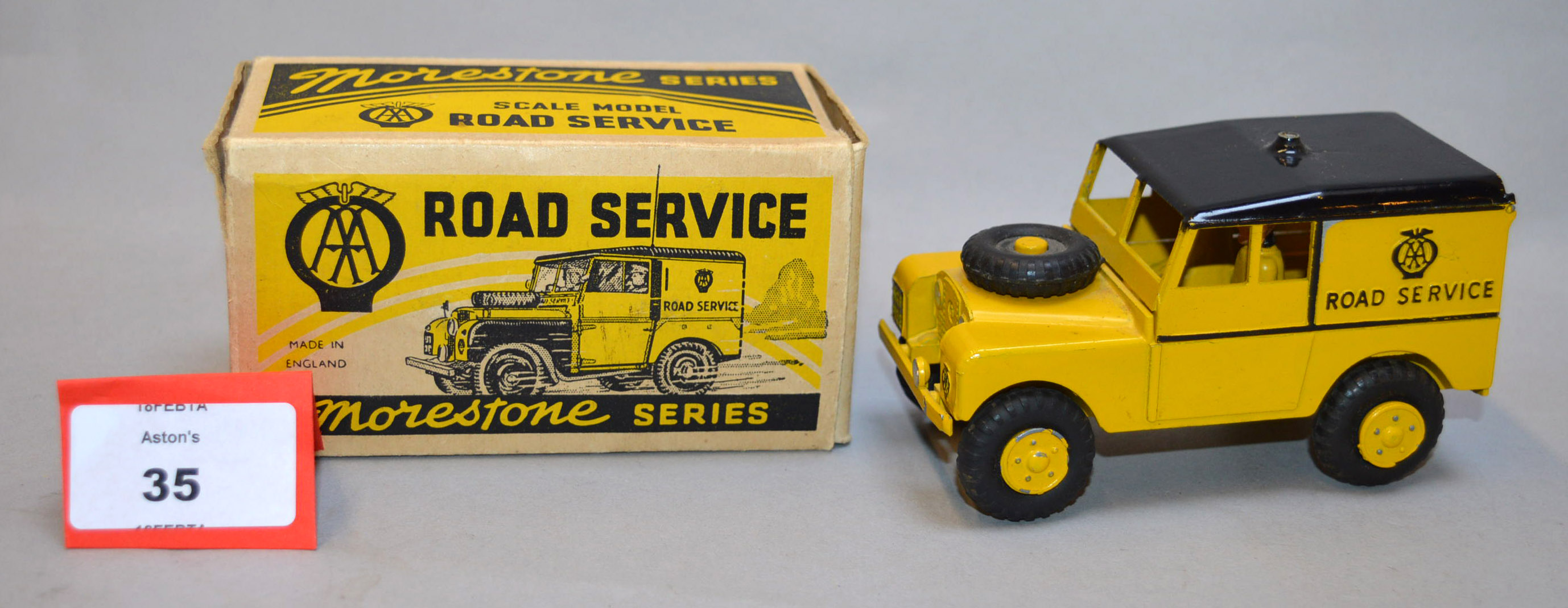 A boxed Morestone Land Rover 'AA Road Service' diecast model,