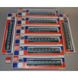 OO gauge. Eight Jouef Intercity coaches. All boxed, overall appear VG.