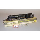 OO gauge. Wrenn W2241 4-6-2 LMS black 'Duchess of Hamilton', without smoke deflectors.