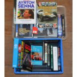 A quantity of Motor Racing related soft cover and hardback books including 'Ayrton Senna - Karin