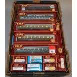 OO gauge. 23 x Airfix coaches and wagons. Overall appear G-VG, boxed.